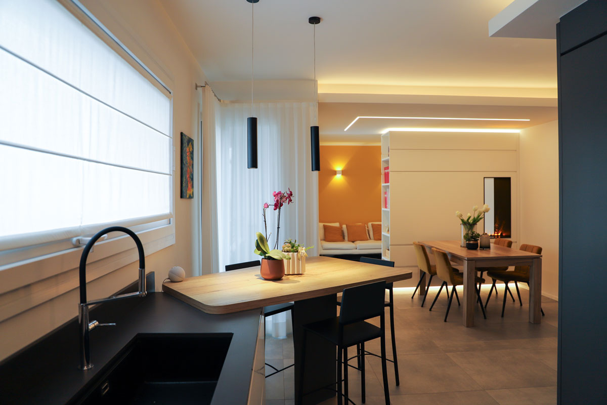 Progetto di arredamento su misura completo per la casa di una giovane coppia